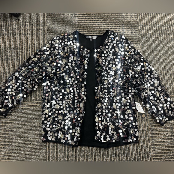 LuLaRoe Jackets & Blazers - NWT LuLaRoe Elegant Stella Jacket Sparkle Holiday Sz M